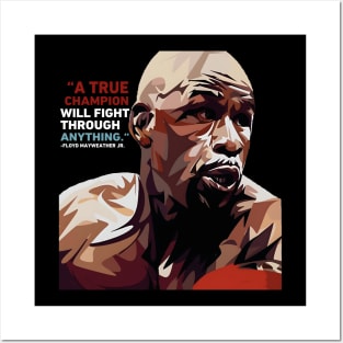 Floyd Mayweather Quote Unique Posters and Art